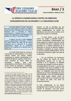Brief 3. La ofensiva conservadora contra los derechos fundamentales de las mujeres y la comunidad LGTBI