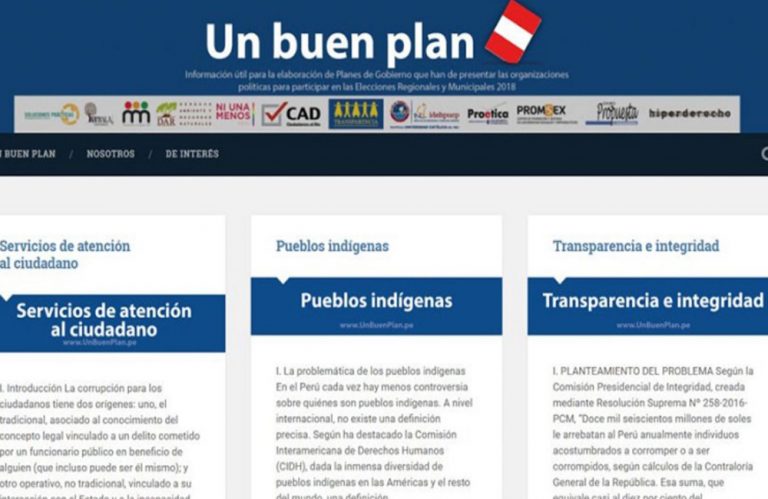 Candidatos podrán elaborar planes de gobierno con apoyo de plataforma web