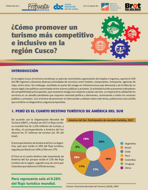 ¿Cómo promover un turismo más competitivo e inclusivo en la región Cusco?